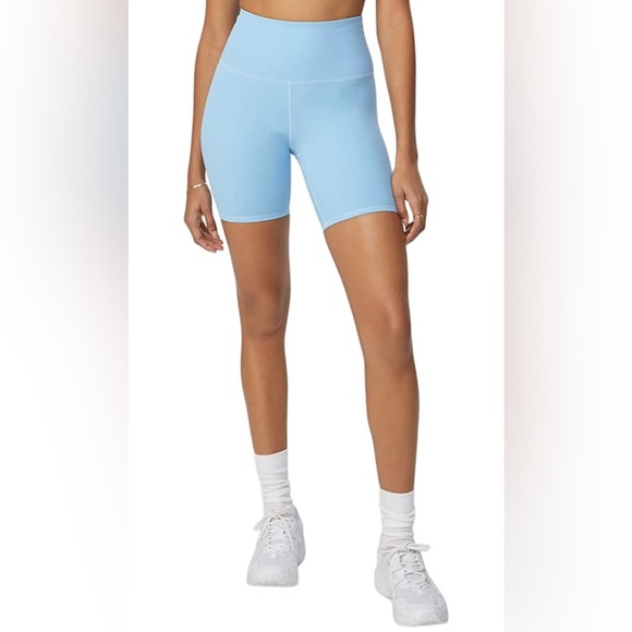 NWT Bandier x Sincerely Jules The Bryn 7" Biker Short Bluebell/ Sky Blue - Picture 12 of 12